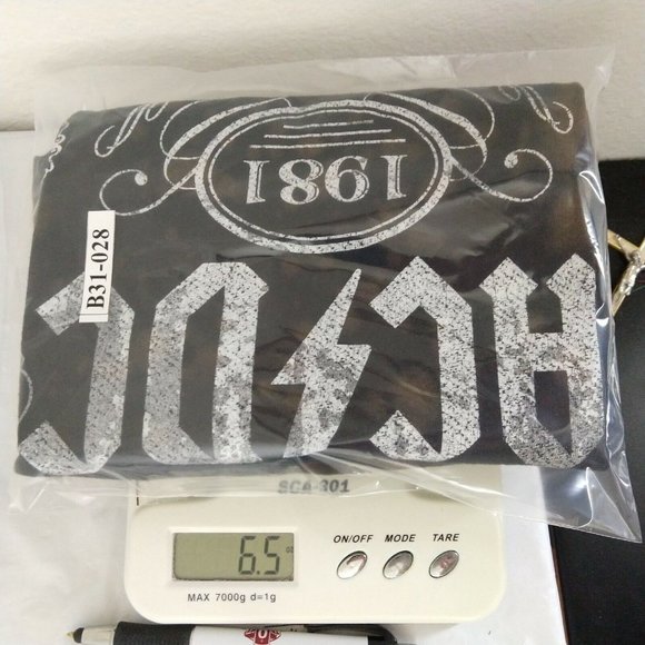 AC DC Men's "For Those About To Rock, Tie Dye T-Shirts Brown Size M - Picture 7 of 7